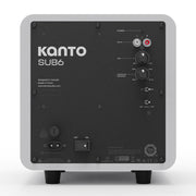 Kanto SUB6 200W 6" Sealed Powered Subwoofer, Matte White V398-KO-SUB6VMW-I