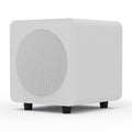Limited Edition - Kanto SUB6 200W 6" Sealed Powered Subwoofer, Matte White, With White Grill V398-KO-SUB6VMWW-I