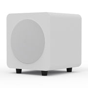 Limited Edition - Kanto SUB6 200W 6" Sealed Powered Subwoofer, Matte White, With White Grill V398-KO-SUB6VMWW-I