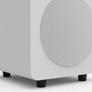 Limited Edition - Kanto SUB6 200W 6" Sealed Powered Subwoofer, Matte White, With White Grill V398-KO-SUB6VMWW-I