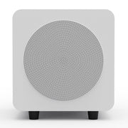 Limited Edition - Kanto SUB6 200W 6" Sealed Powered Subwoofer, Matte White, With White Grill V398-KO-SUB6VMWW-I