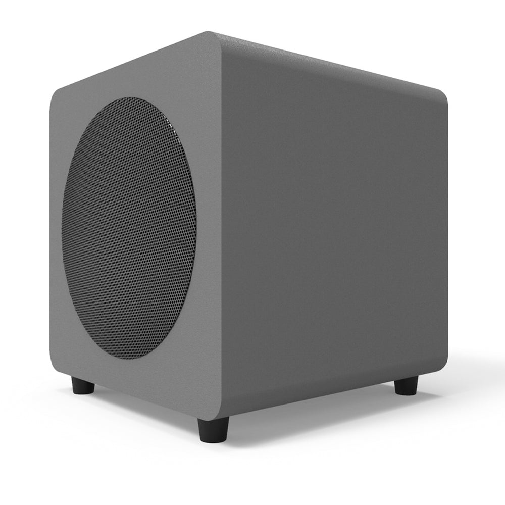 Limited Edition - Kanto SUB8 300W 8" Sealed Powered Subwoofer, Matte Grey V398-KO-SUB8VMG-I