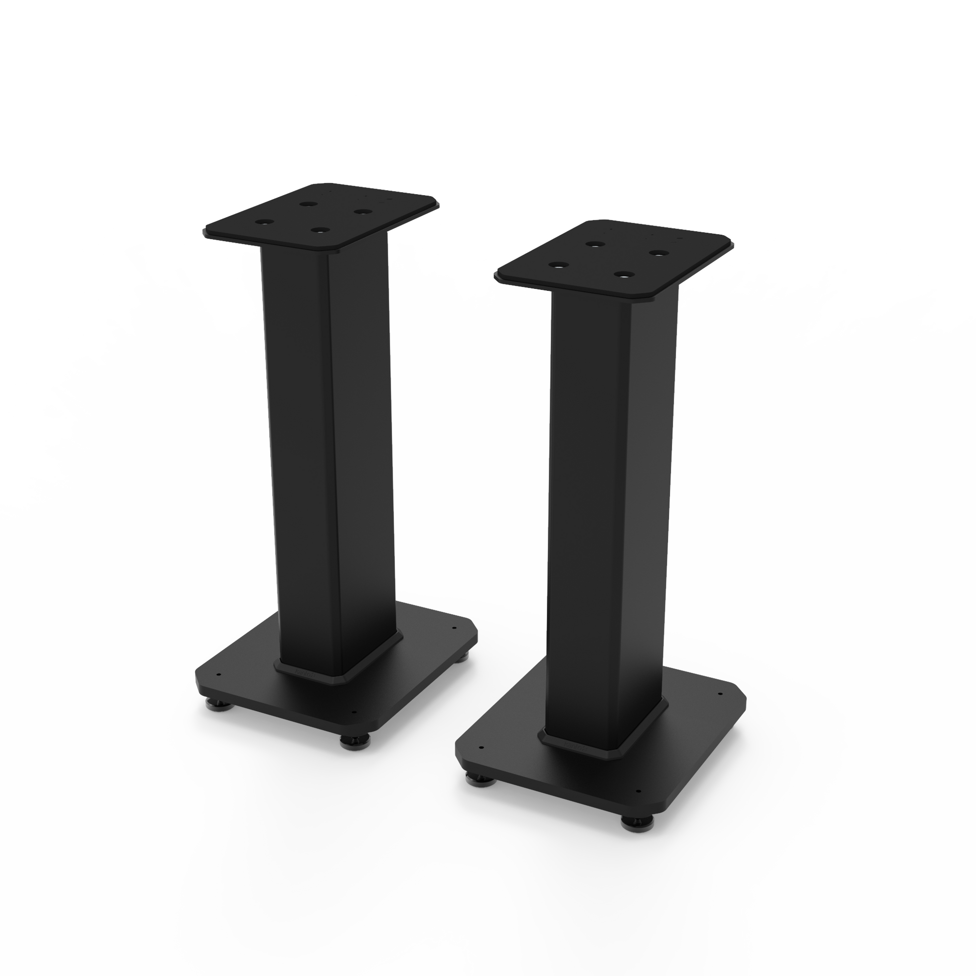 Kanto SX22 22" Tall Fillable Speaker Stands with Isolation Feet - Pair, Black V398-KO-SX22