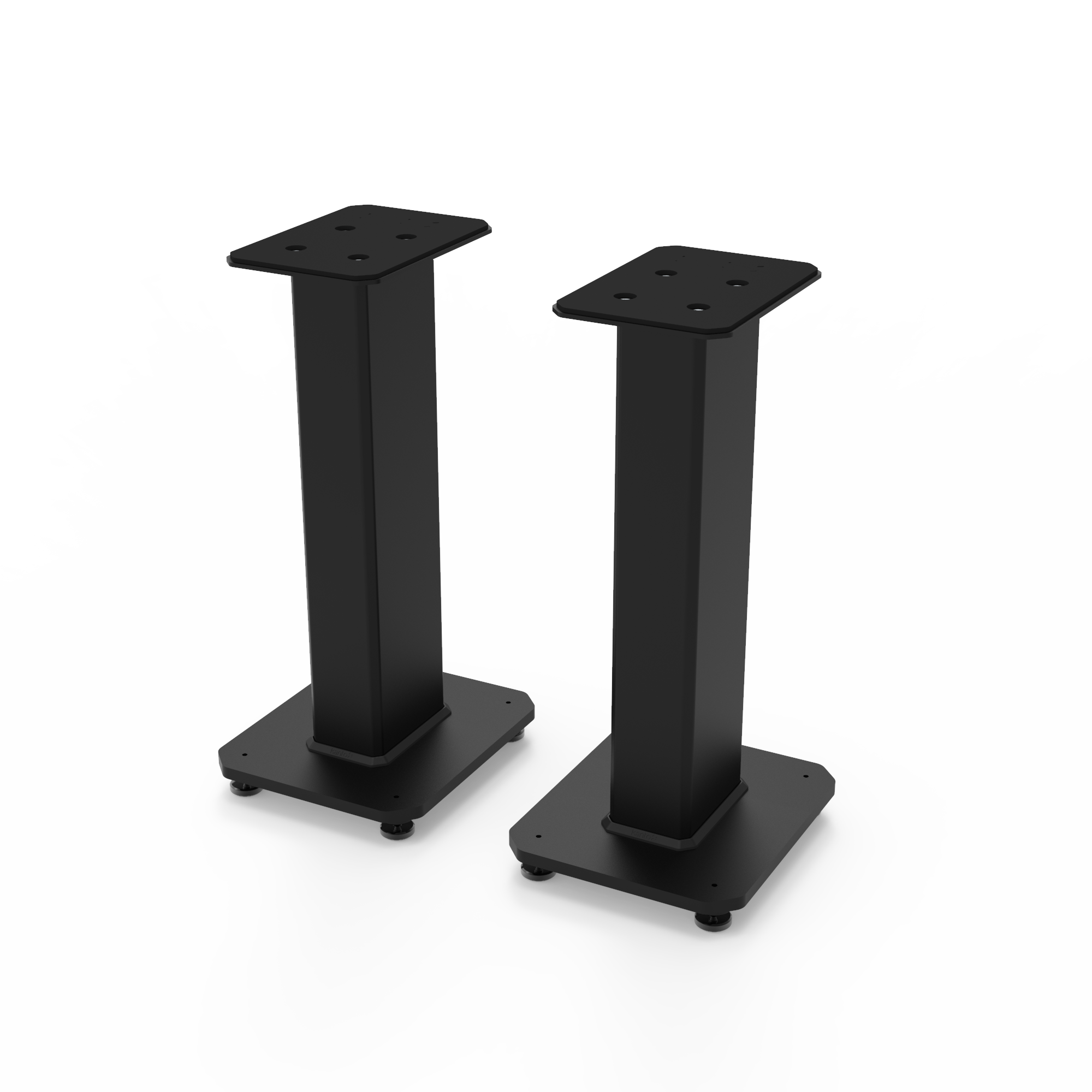 Kanto SX22 22" Tall Fillable Speaker Stands with Isolation Feet - Pair, Black V398-KO-SX22