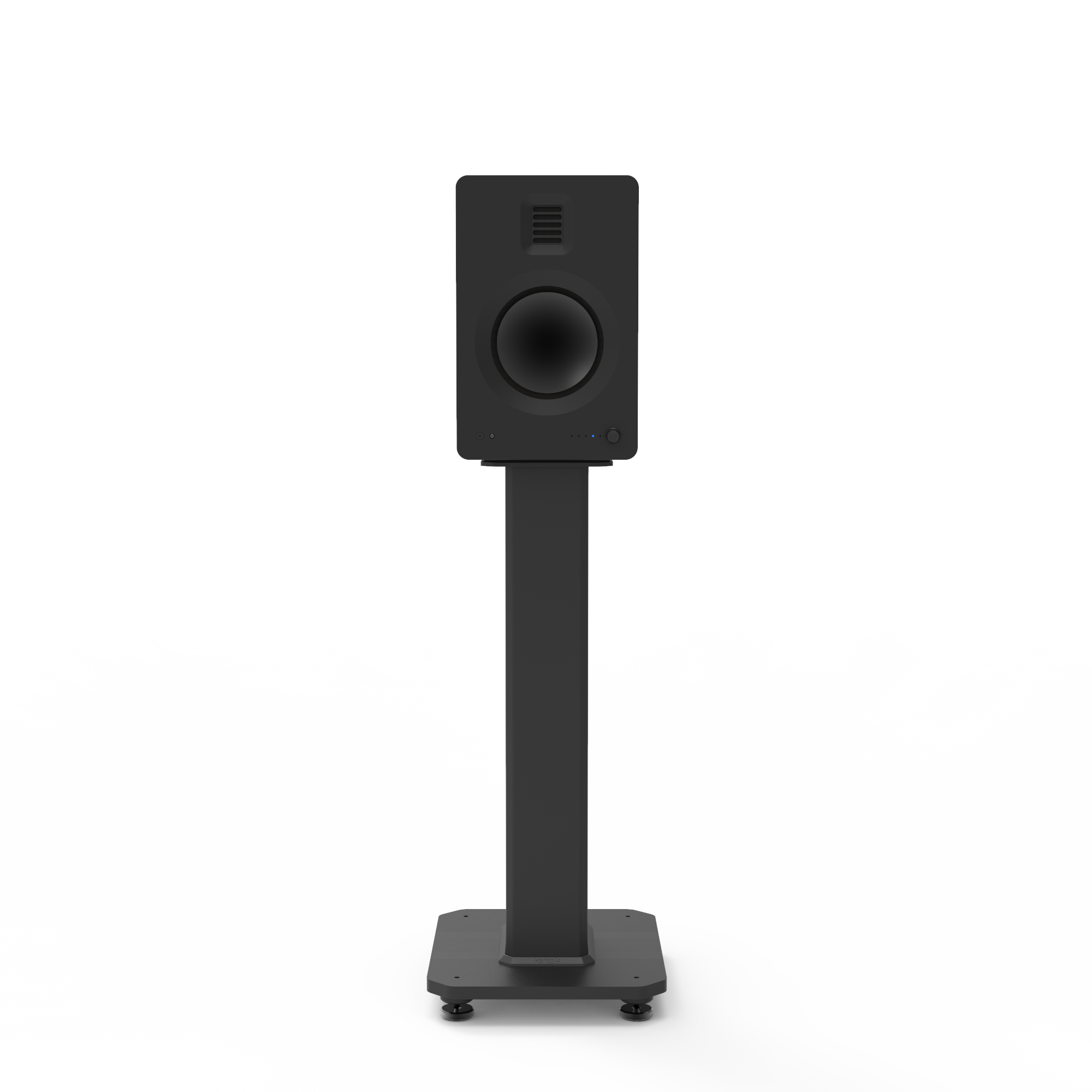 Kanto SX22 22" Tall Fillable Speaker Stands with Isolation Feet - Pair, Black V398-KO-SX22