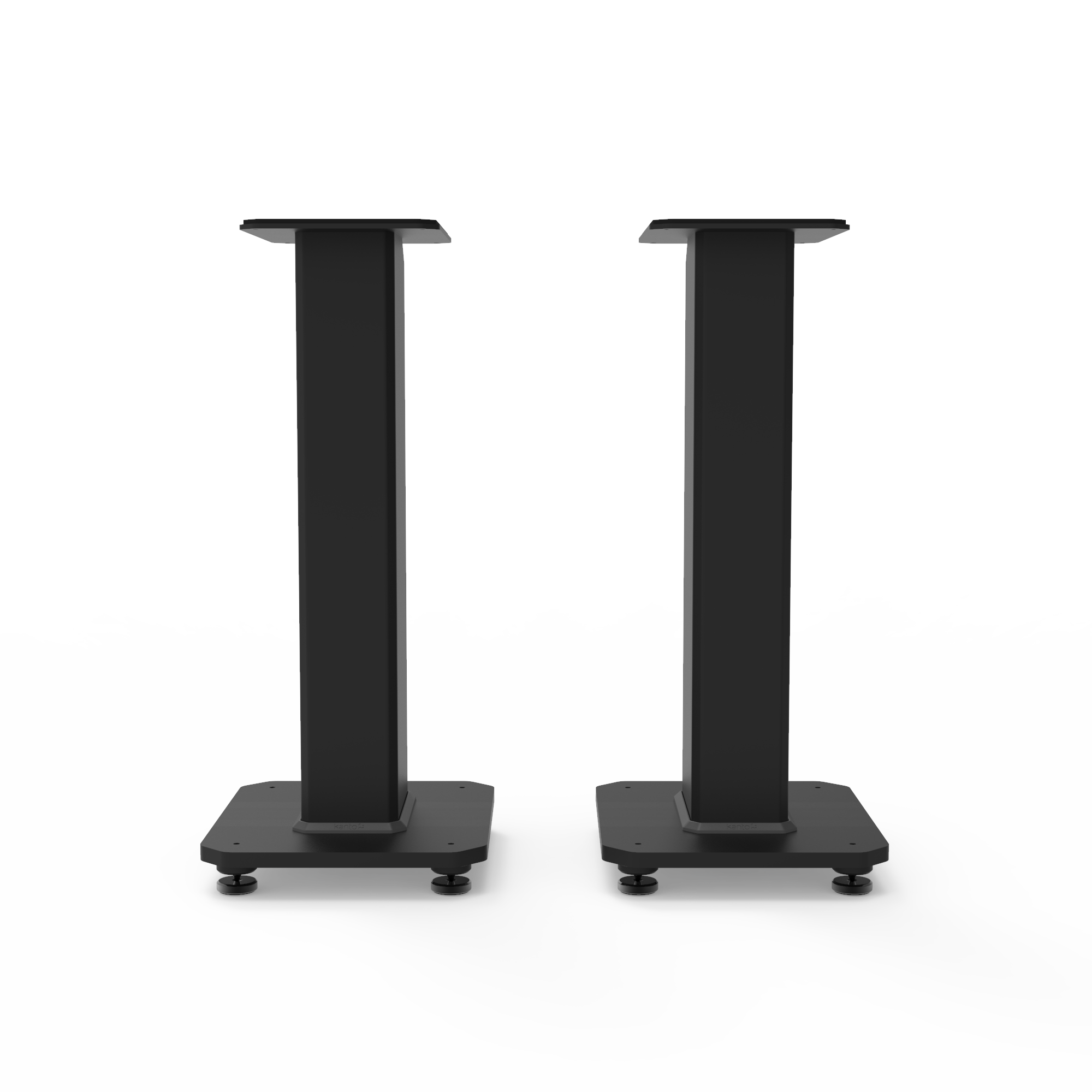 Kanto SX22 22" Tall Fillable Speaker Stands with Isolation Feet - Pair, Black V398-KO-SX22