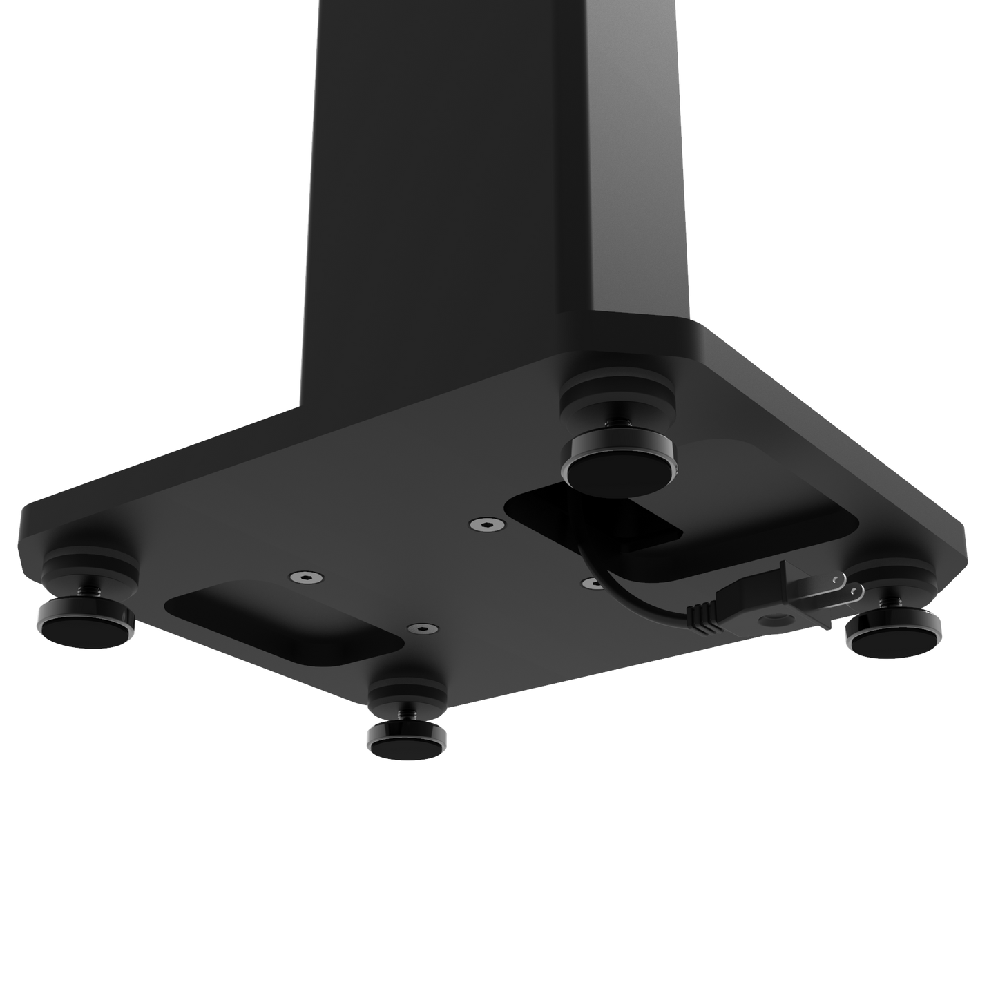 Kanto SX22 22" Tall Fillable Speaker Stands with Isolation Feet - Pair, Black V398-KO-SX22
