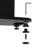 Kanto SX22 22" Tall Fillable Speaker Stands with Isolation Feet - Pair, Black V398-KO-SX22