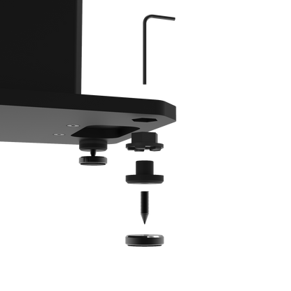 Kanto SX22 22" Tall Fillable Speaker Stands with Isolation Feet - Pair, Black V398-KO-SX22