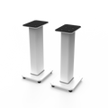 Kanto SX22W 22" Tall Fillable Speaker Stands with Isolation Feet - Pair, White V398-KO-SX22W