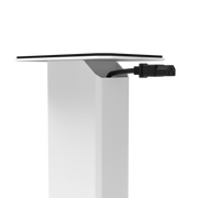 Kanto SX22W 22" Tall Fillable Speaker Stands with Isolation Feet - Pair, White V398-KO-SX22W