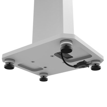 Kanto SX22W 22" Tall Fillable Speaker Stands with Isolation Feet - Pair, White V398-KO-SX22W