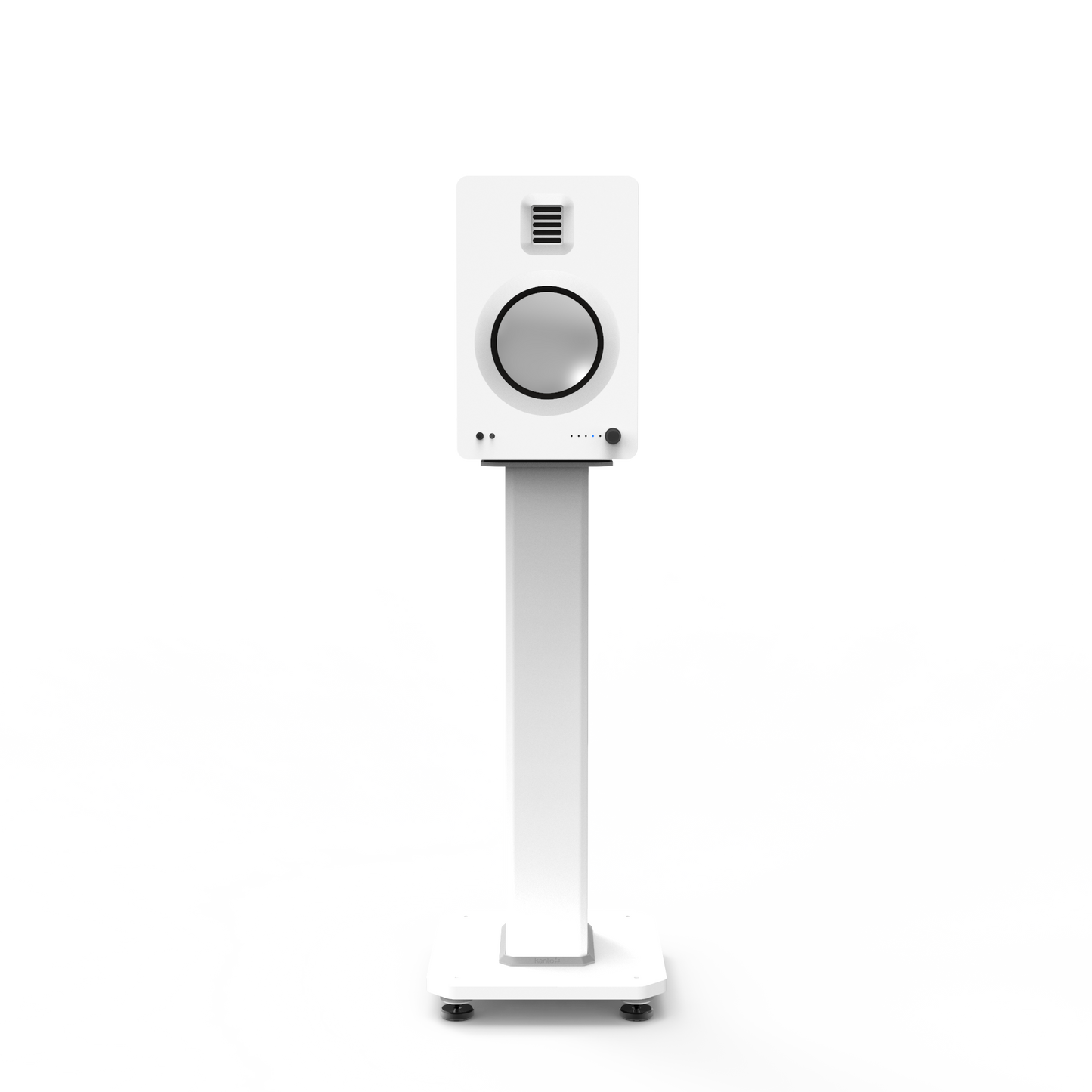Kanto SX22W 22" Tall Fillable Speaker Stands with Isolation Feet - Pair, White V398-KO-SX22W