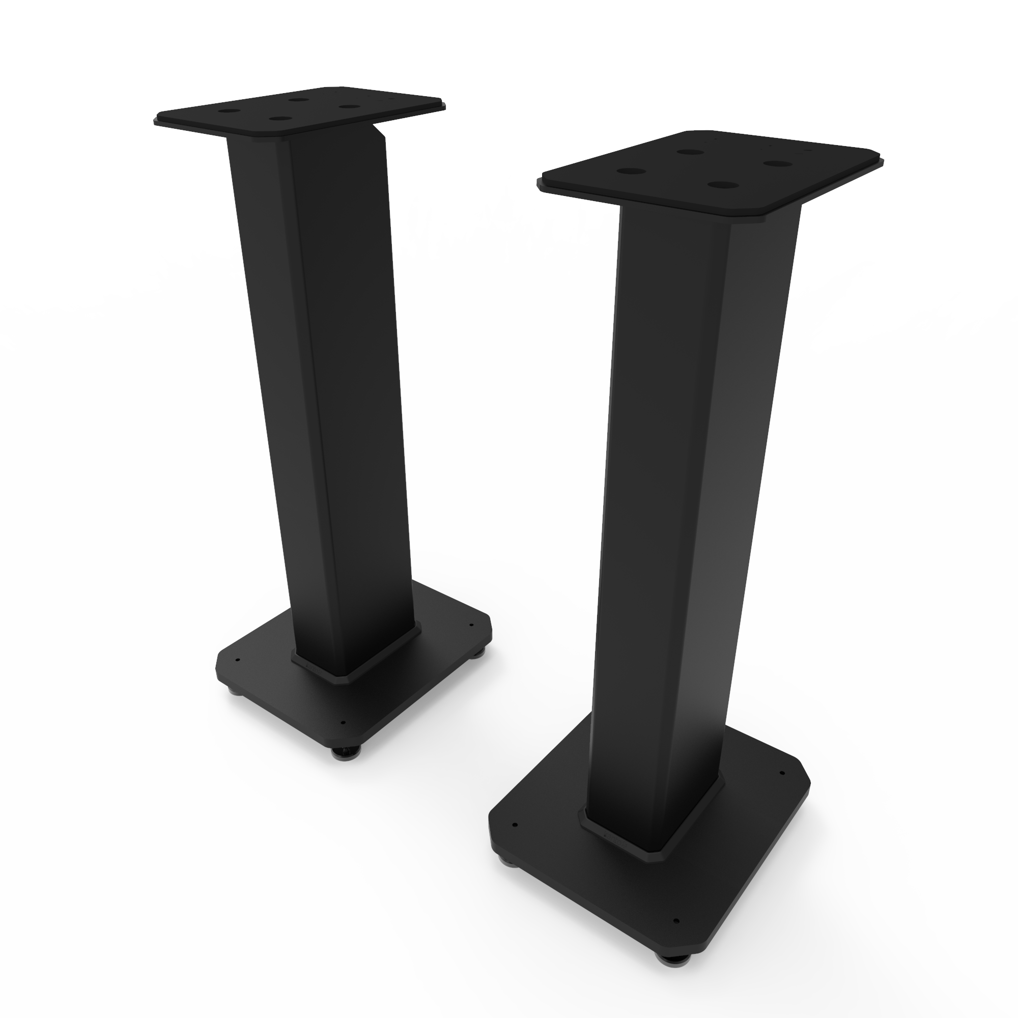 Kanto SX26 26" Tall Fillable Speaker Stands with Isolation Feet - Pair, Black V398-KO-SX26