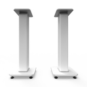 Kanto SX26W 26" Tall Fillable Speaker Stands with Isolation Feet - Pair, White V398-KO-SX26W