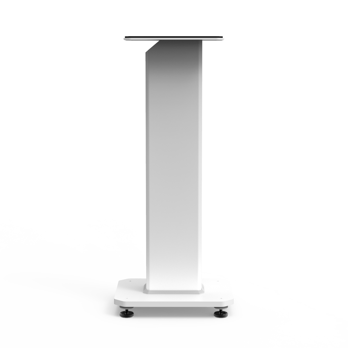 Kanto SX26W 26" Tall Fillable Speaker Stands with Isolation Feet - Pair, White V398-KO-SX26W