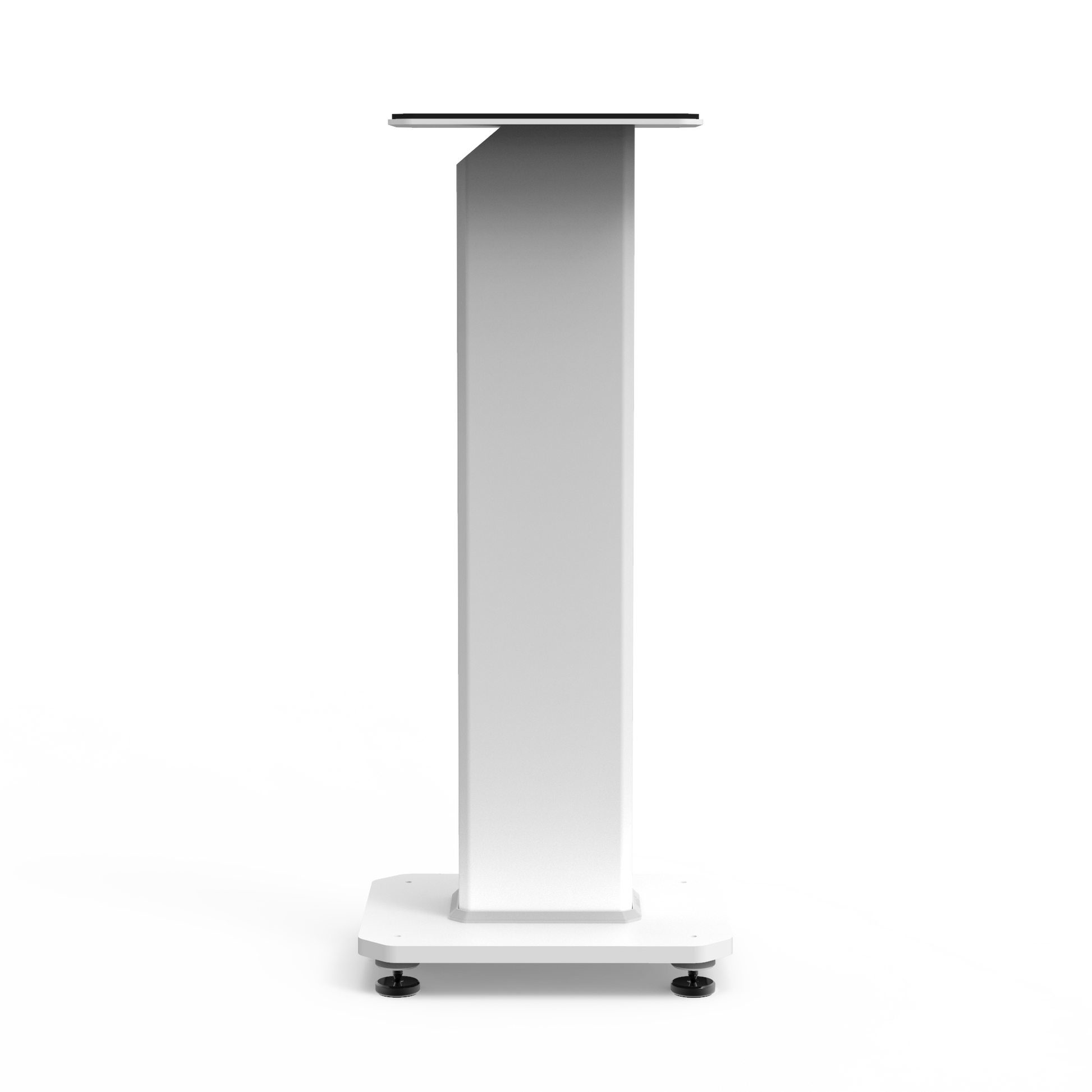 Kanto SX26W 26" Tall Fillable Speaker Stands with Isolation Feet - Pair, White V398-KO-SX26W