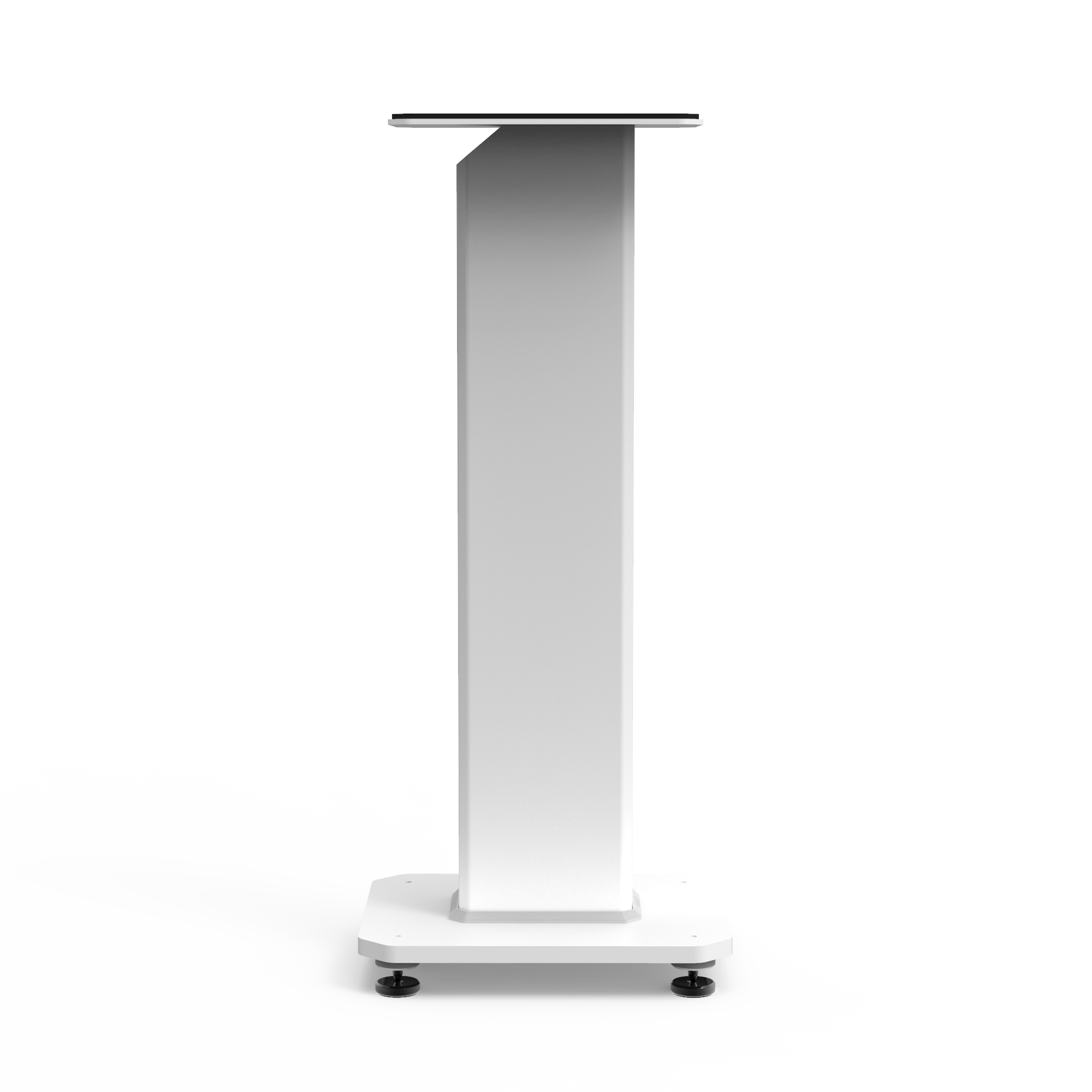 Kanto SX26W 26" Tall Fillable Speaker Stands with Isolation Feet - Pair, White V398-KO-SX26W