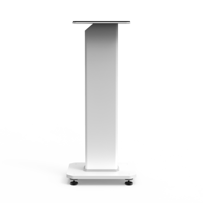 Kanto SX26W 26" Tall Fillable Speaker Stands with Isolation Feet - Pair, White V398-KO-SX26W