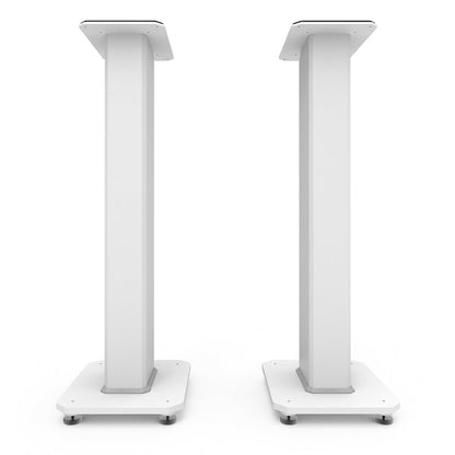 Kanto SX30W 30" Tall Fillable Speaker Stands with Isolation Feet - Pair, White V398-KO-SX30W