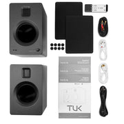 Kanto TUK 260W Powered Bookshelf Speakers with Headphone Out, USB Input, Dedicated Phono Pre-amp, Bluetooth - V398-KO-TUKMB-I