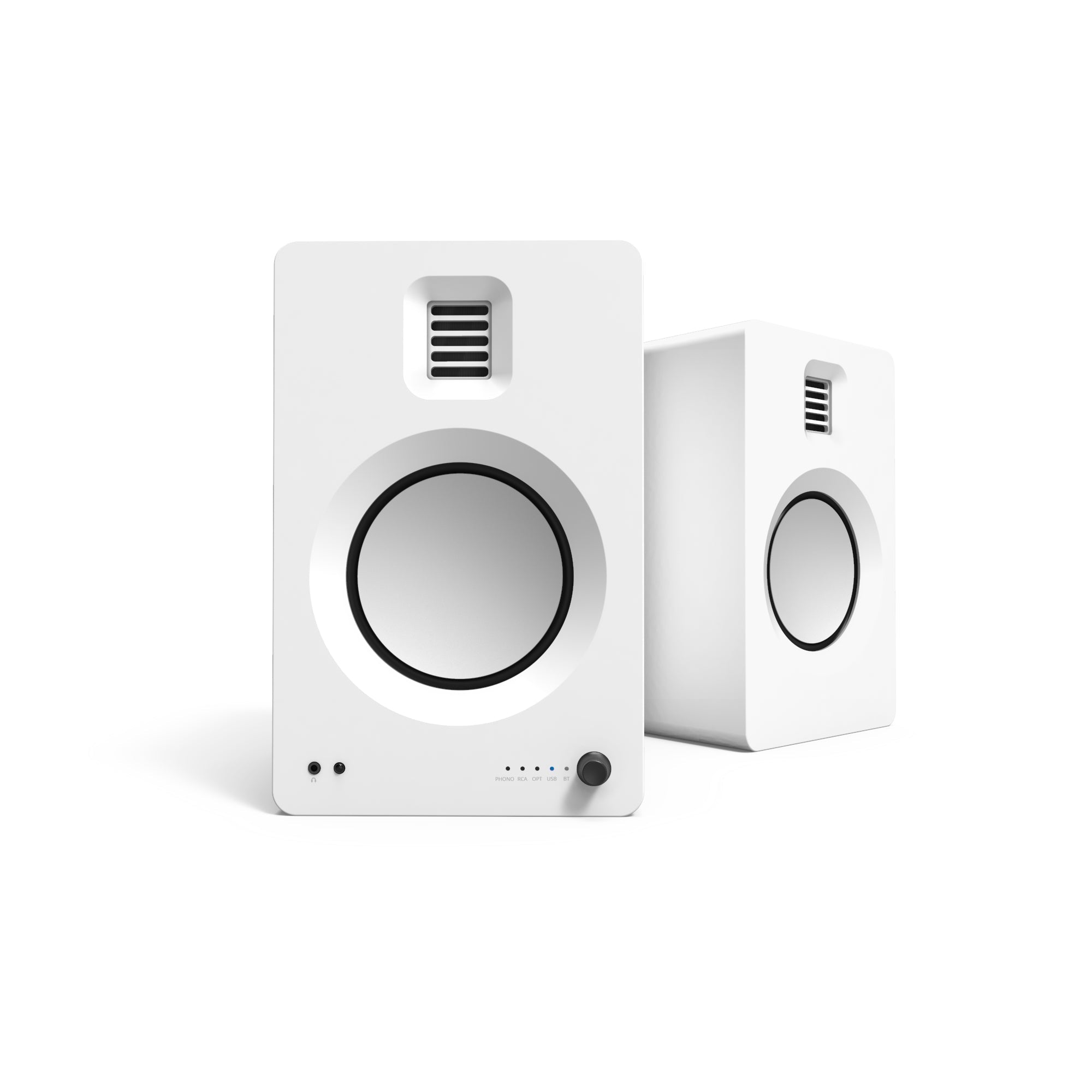 Kanto TUK 260W Powered Bookshelf Speakers with Headphone Out, USB Input, Dedicated Phono Pre-amp, Bluetooth - V398-KO-TUKMW-I