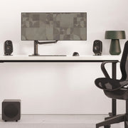 Kanto UKI 100W Desktop Speakers with Bluetooth, USB-C, Headphone out, Onyx (Matte Black), Pair V398-KO-UKIDMBO-I