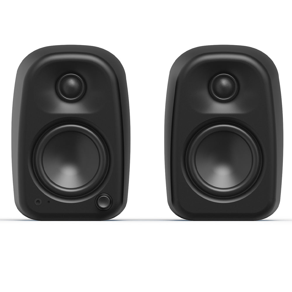 Kanto UKI 100W Desktop Speakers with Bluetooth, USB-C, Headphone out, Onyx (Matte Black), Pair V398-KO-UKIDMBO-I