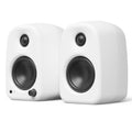 Kanto UKI 100W Desktop Speakers with Bluetooth, USB-C, Headphone out, Chalk (Matte White), Pair V398-KO-UKIDMWC-I