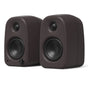 Kanto UKI 100W Desktop Speakers with Bluetooth, USB-C, Headphone out, Pumice (Speckled Brown), Pair V398-KO-UKIDSBB-I