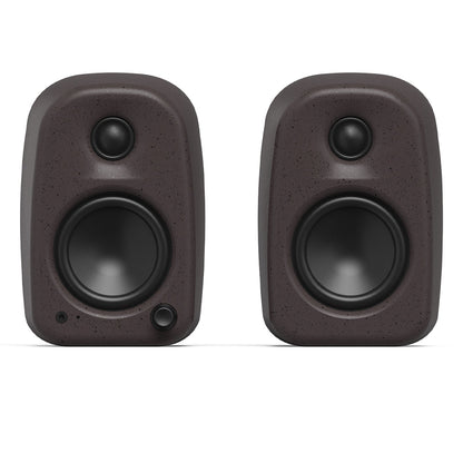 Kanto UKI 100W Desktop Speakers with Bluetooth, USB-C, Headphone out, Pumice (Speckled Brown), Pair V398-KO-UKIDSBB-I