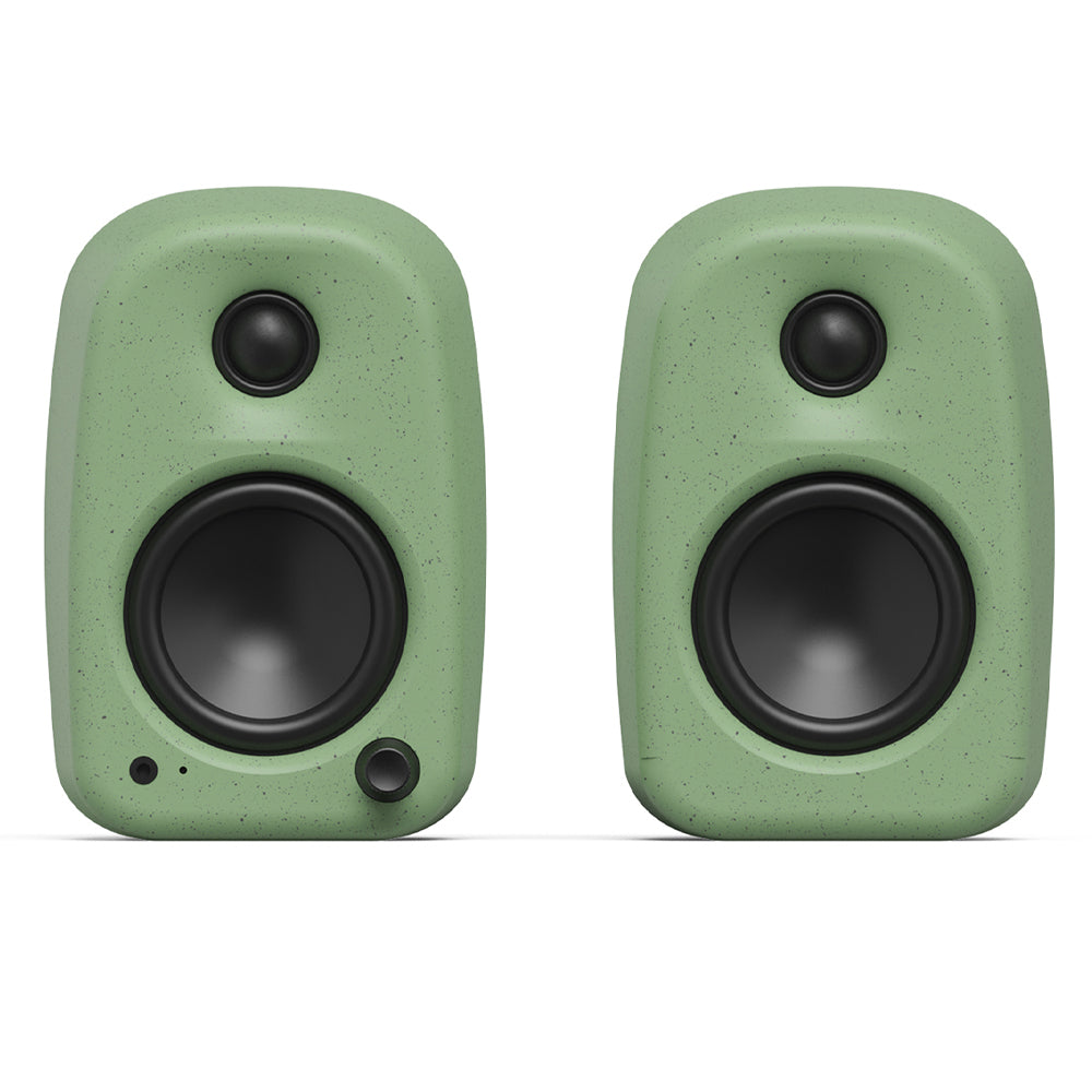 Kanto UKI 100W Desktop Speakers with Bluetooth, USB-C, Headphone out, Sage (Matte Green), Pair V398-KO-UKIDSBN-I