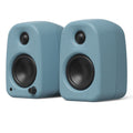 Kanto UKI 100W Desktop Speakers with Bluetooth, USB-C, Headphone out, Cornflower (Matte Blue), Pair V398-KO-UKIDSBU-I