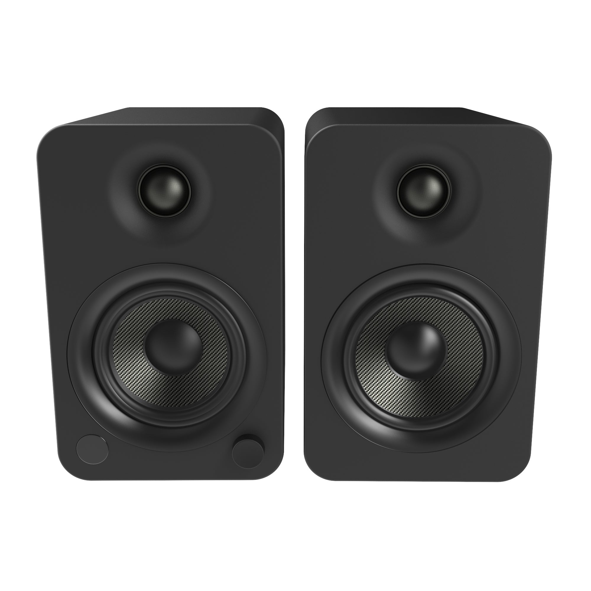 Kanto YU4 140W Powered Bookshelf Speakers with Bluetooth and Phono Preamp - Pair, Matte Black V398-KO-YU4MB-I