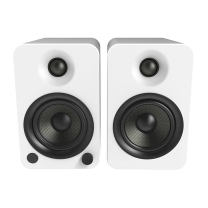 Kanto YU4 140W Powered Bookshelf Speakers with Bluetooth and Phono Preamp - Pair, Matte White V398-KO-YU4MW-I