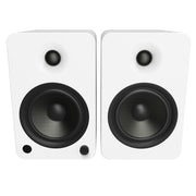 Kanto YU6 200W Powered Bookshelf Speakers with Bluetooth and Phono Preamp - Pair, Matte White V398-KO-YU6MW-I