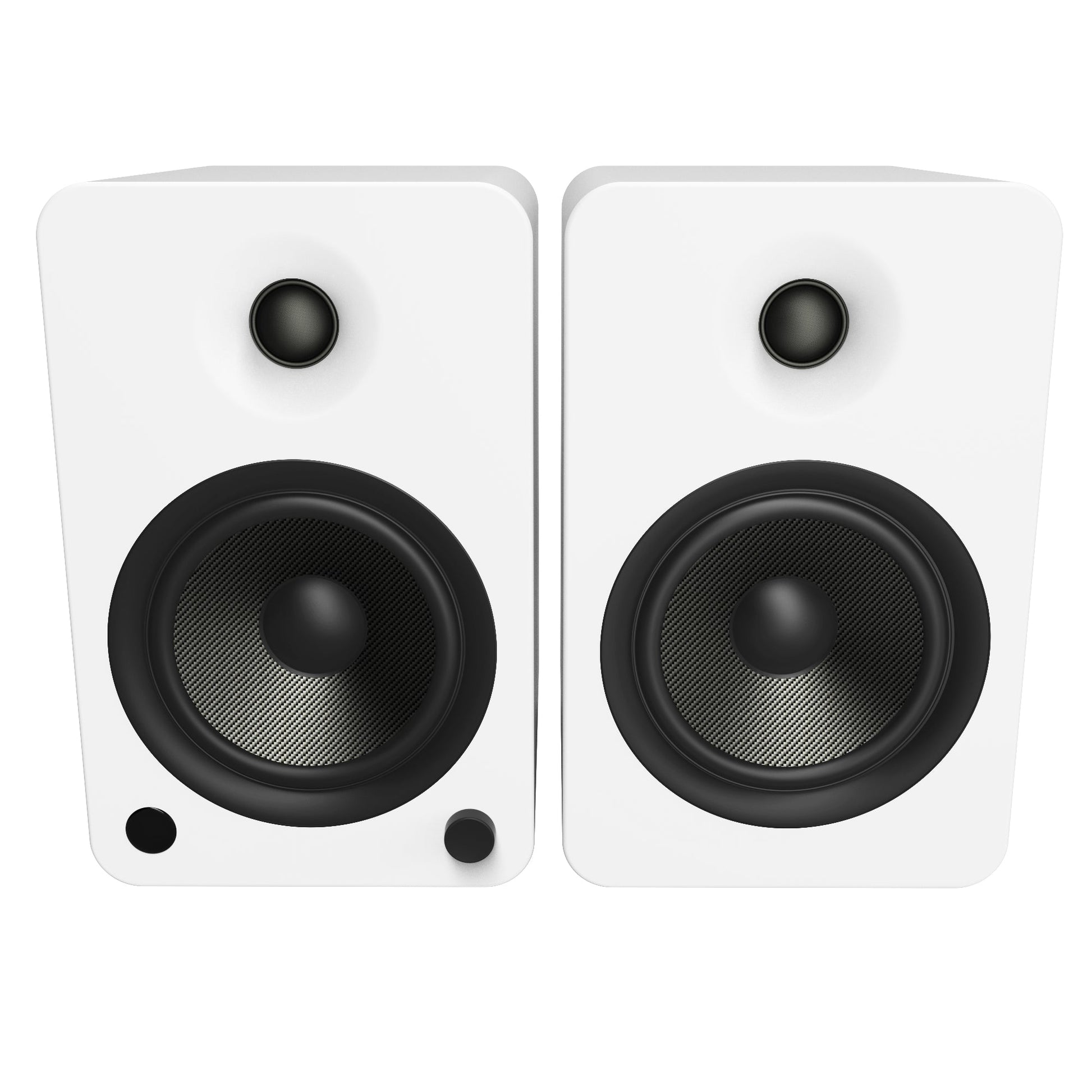 Kanto YU6 200W Powered Bookshelf Speakers with Bluetooth and Phono Preamp - Pair, Matte White V398-KO-YU6MW-I