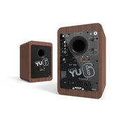 Kanto YU6 200W Powered Bookshelf Speakers with Bluetooth and Phono Preamp - Pair, Walnut V398-KO-YU6WALNUT-I