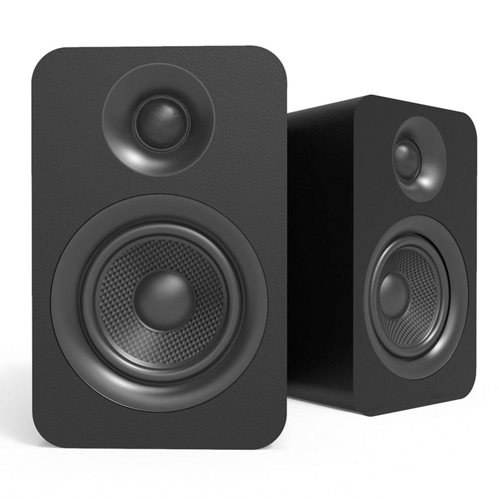 Kanto YU Passive 4" Speakers with 1" Silk Dome Tweeter and 4" Kevlar Woofer - Black, Pair V398-KO-YUP4