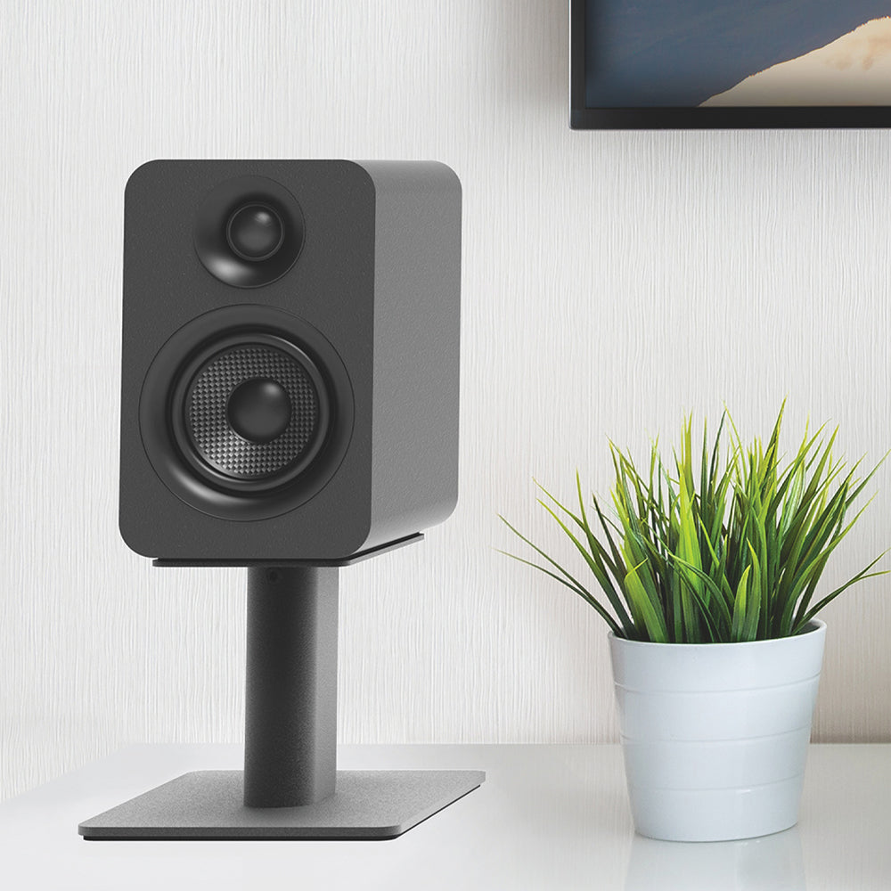 Kanto YU Passive 4" Speakers with 1" Silk Dome Tweeter and 4" Kevlar Woofer - Black, Pair V398-KO-YUP4