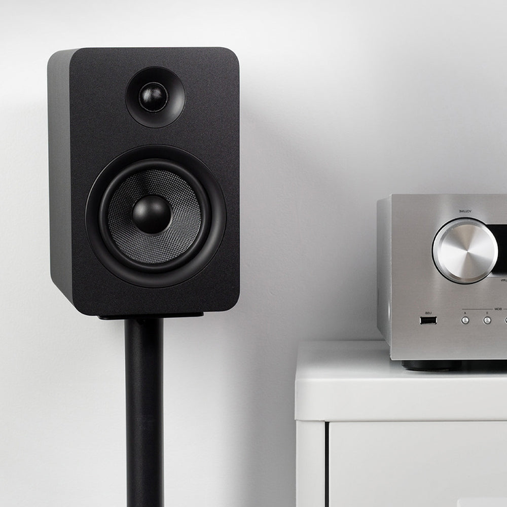 Kanto YU Passive 5.25" Speakers with 1" Silk Dome Tweeter and 5.25" Kevlar Woofer - Black, Pair V398-KO-YUP6