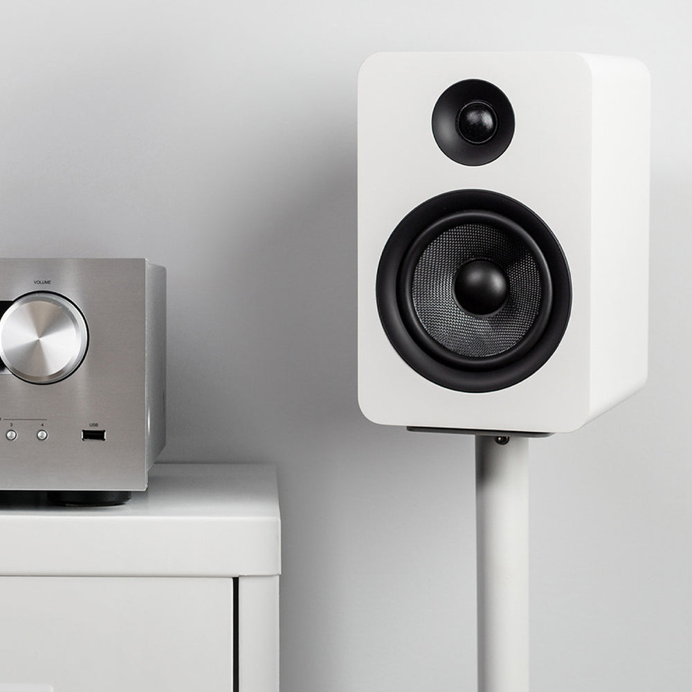 Kanto YU Passive 5.25" Speakers with 1" Silk Dome Tweeter and 5.25" Kevlar Woofer - White, Pair V398-KO-YUP6W