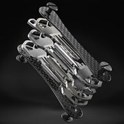 KeySmart Original - Compact Key Holder and Keychain Organiser (Up to 8 Keys) - Carbon Fiber 3K V398-KS019-CF3K