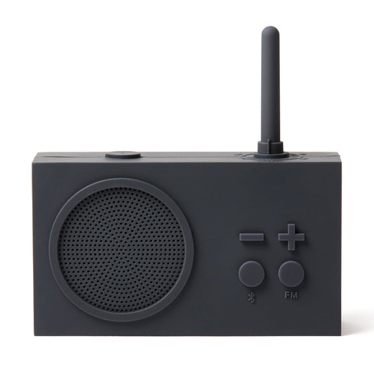 Lexon Thykho 3 Fm Radio & Bluetooth Speaker - Grey V398-LD-LA119G3