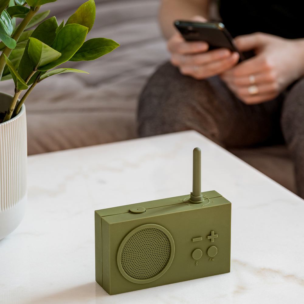 Lexon Thykho 3 Fm Radio & Bluetooth Speaker - Kakhi V398-LD-LA119K9