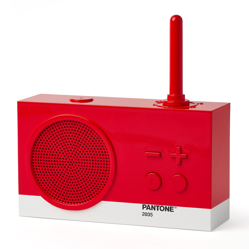Lexon Thykho 3 Fm Radio & Bluetooth Speaker PANTONE -2035 Red V398-LD-LA119PT-R