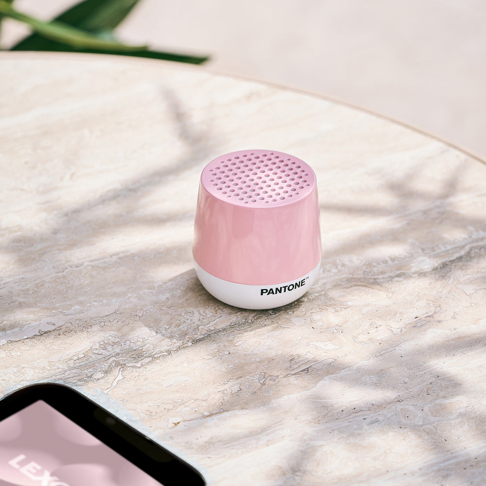 Lexon Mino+ Mini Bluetooth Speaker PANTONE - Rose Pink V398-LD-LA125PT-LP