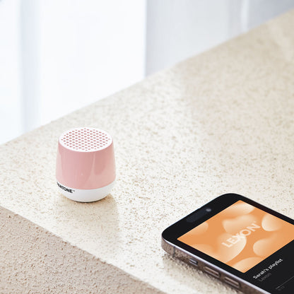 Lexon Mino+ Mini Bluetooth Speaker PANTONE - Rose Pink V398-LD-LA125PT-LP