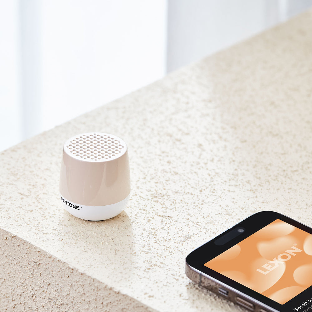 Lexon Mino+ Mini Bluetooth Speaker PANTONE - Sand V398-LD-LA125PT-S