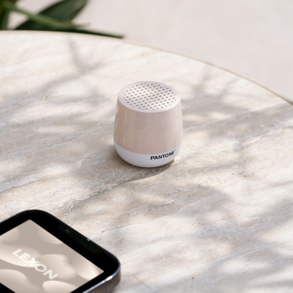 Lexon Mino+ Mini Bluetooth Speaker PANTONE - Sand V398-LD-LA125PT-S